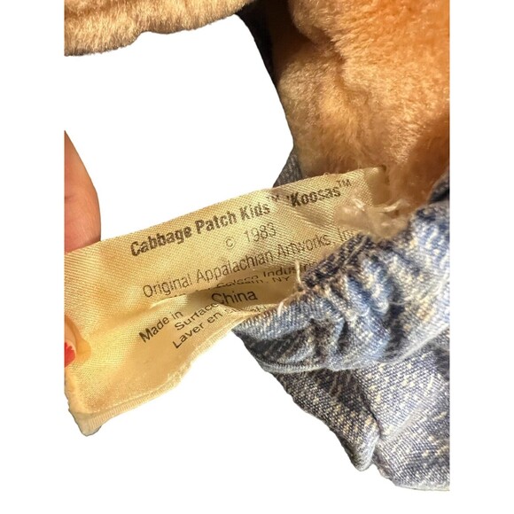 Vintage Cabbage Patch Kids Koosas Pet Cat Lion Blue Eyes Dimples 1983 Outfit - Picture 5 of 7